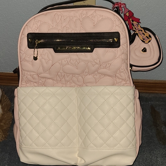 betsey johnson diaper bag backpack